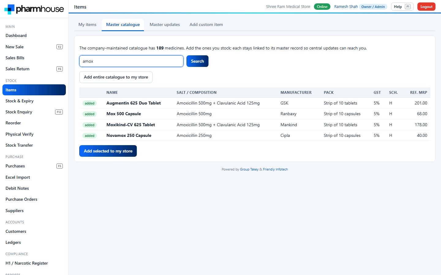 Pharmhouse - Medicine catalogue