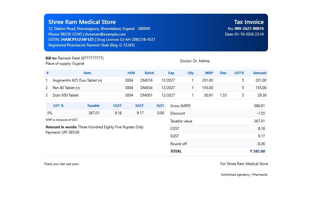 Pharmhouse - Invoices